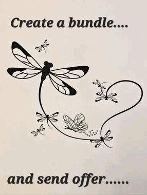 Wall Decal Dragonfly Vine Sticker - Black (Create Offer Ad)